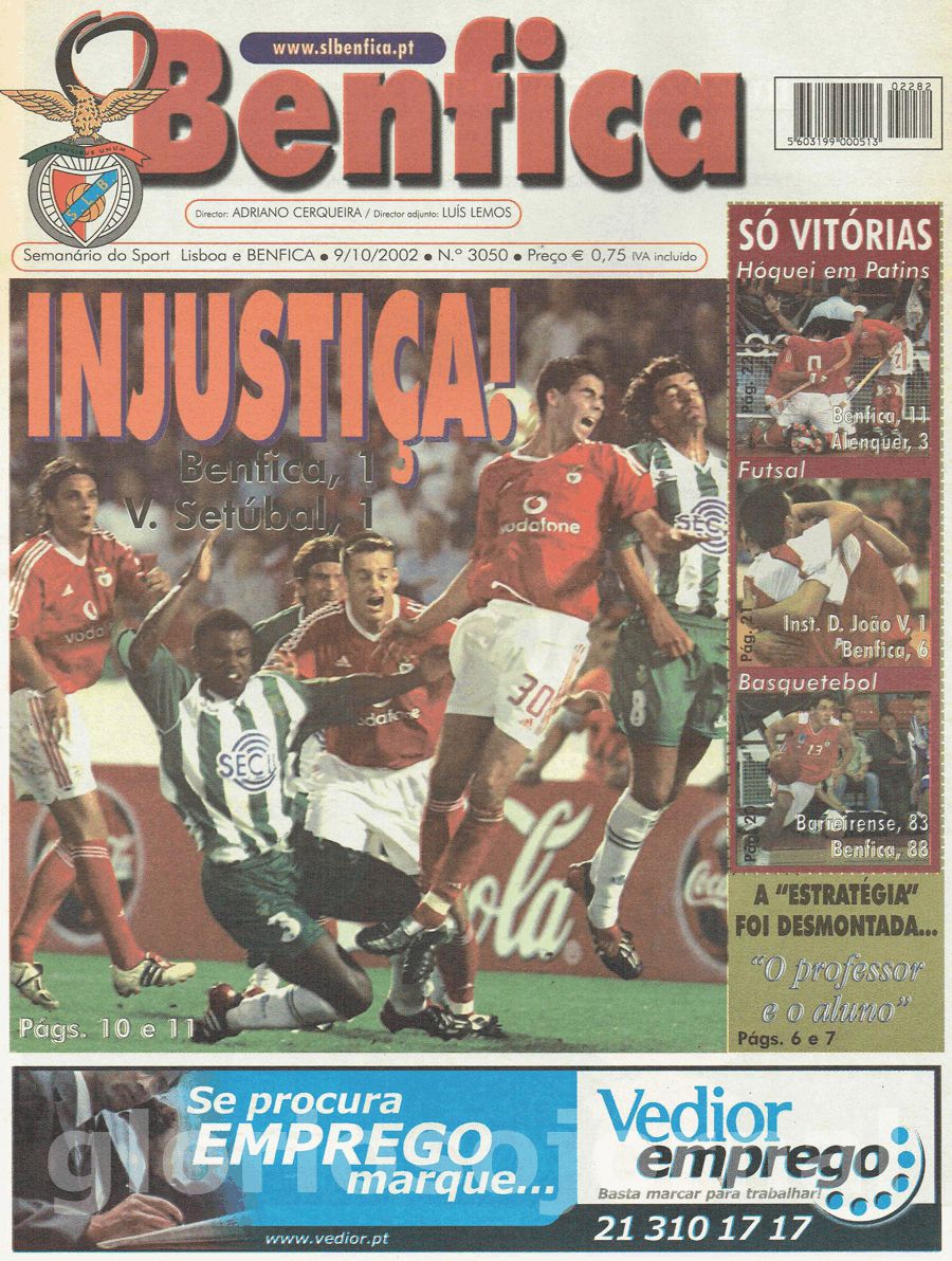 jornal o benfica 3050 2002-10-09